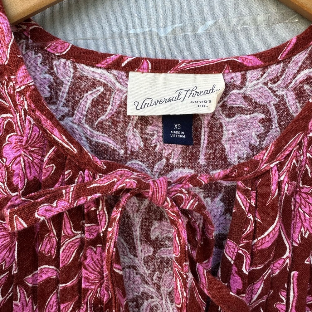 Universal Thread Floral Pink Dress - Picture 3 of 7
